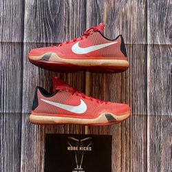 Size 10.5- Nike Kobe 10 Hot Lava 