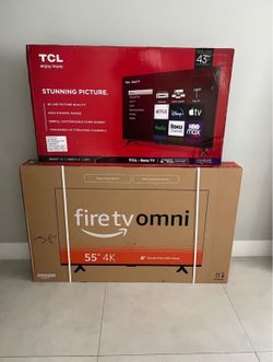 4K Smart TVs 43 Inch And 55 Inch Brand New And Sealed
