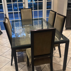 Free 6 chair dinning room set