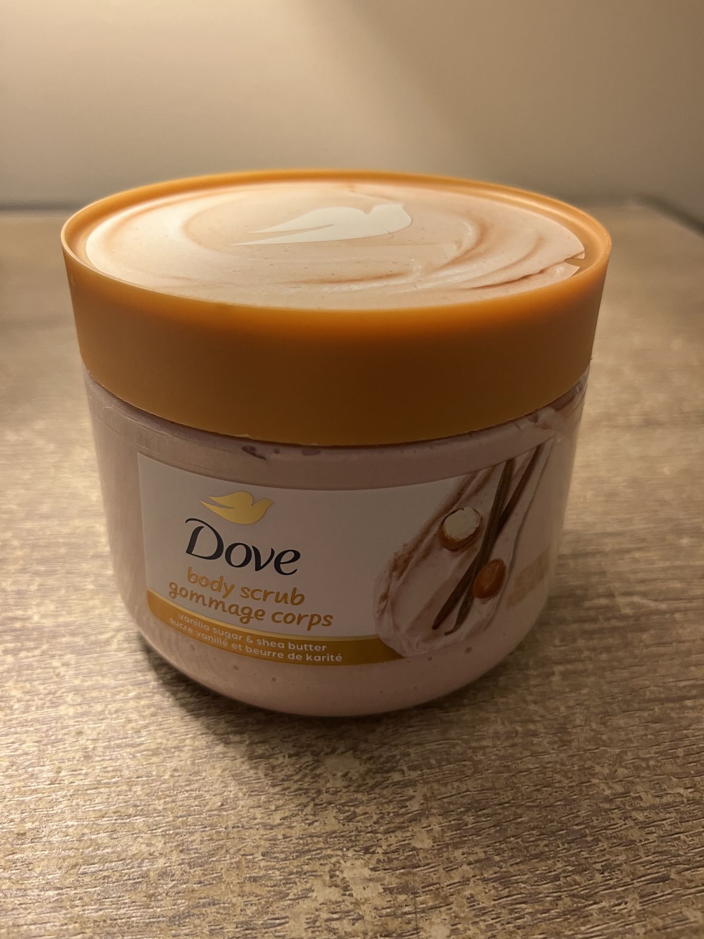 Dove body scrub