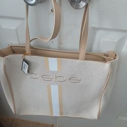 Bebe Paisley Large Canvas Tote Brand-new With Tags