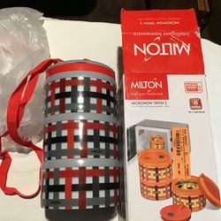 THERMOS FOOR WARMER, MICROWAVE TIFFIN 3, Containers, $25.00 NEW IN BOX
