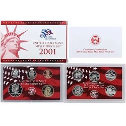 2001 SILVER PROOF SET 