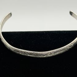 Vintage Navajo Sterling Silver Child’s Cuff Bracelet 4 1/2”