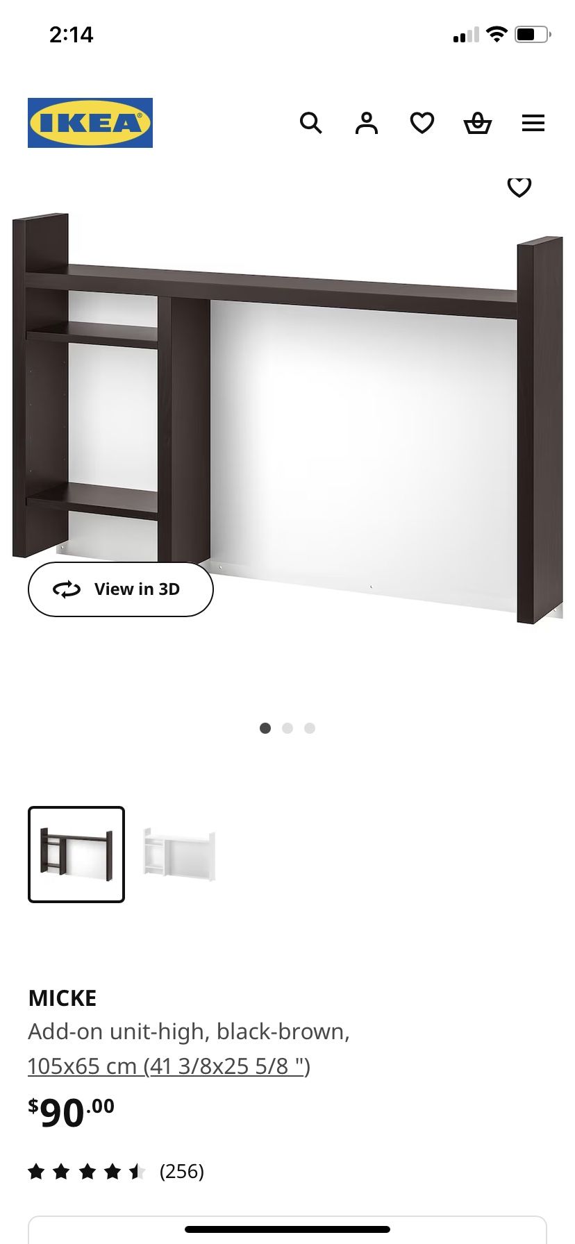 IKEA Micke Add On For The Desk