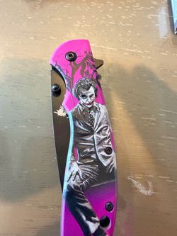 Joker Graphic Folding Pocket Knife