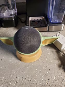 Amazon Echo Dot with Baby Yoda Stand