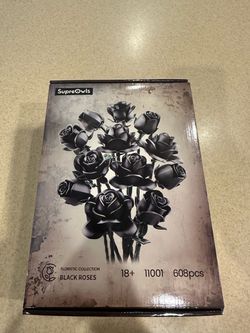 Black Roses Bouquet Building - New