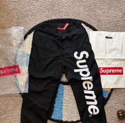 Supreme Black Jogging Pants Print Version