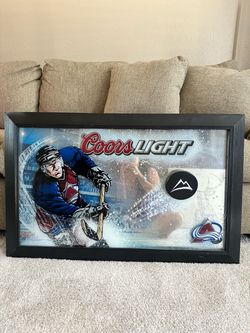 Coors Light Colorado Avalanche Mirror/Sign