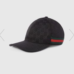 Original Gucci canvas baseball hat with Web