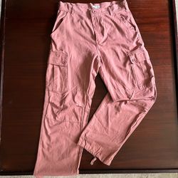 Women's Fashion Nova Mauve Cargo Pants - Casual Utility Style size L
