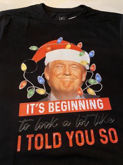 Trump Christmas Shirt M 