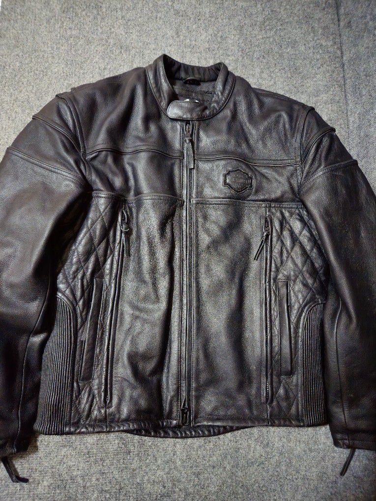Harley Davidson Black Leather Jacket 