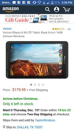 Verizon tablet4LTE// Sony PlayStation 250gb