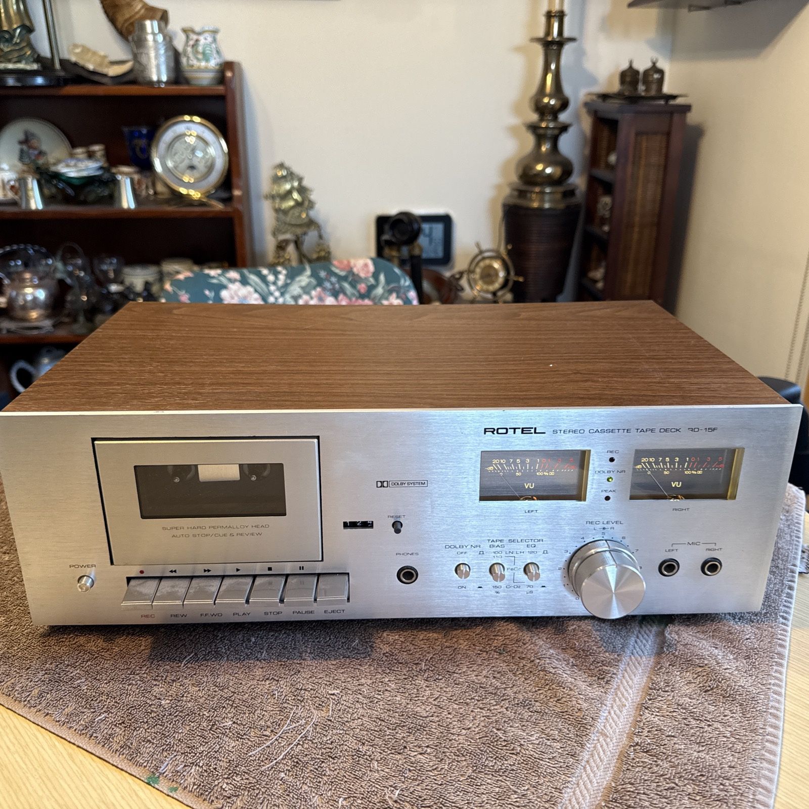 Vintage Rotel RD-15F Stereo Cassette Deck. Tested. Working great 