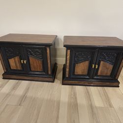 Refurbished Vintage Nightstands – Set of 2