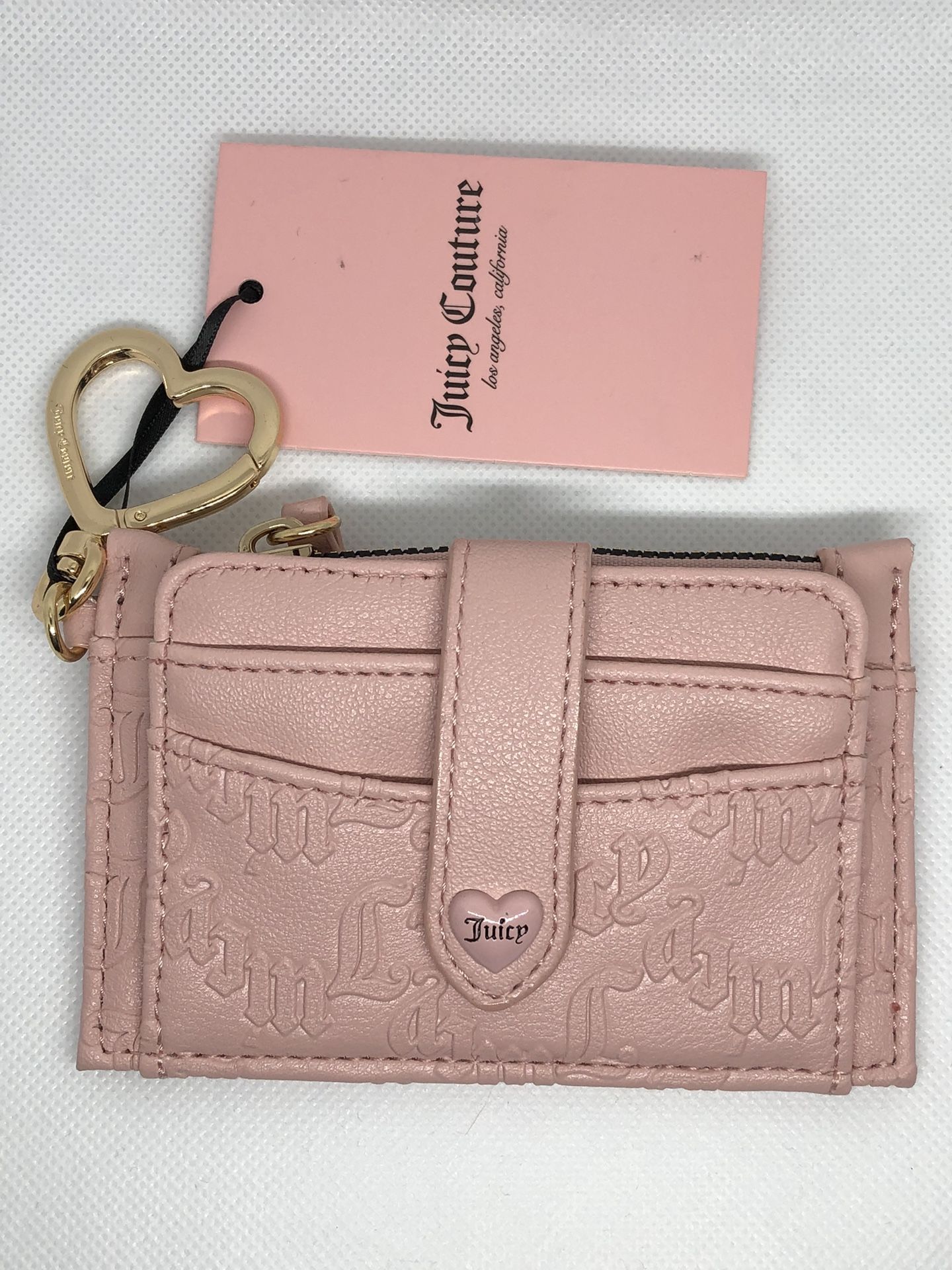 Juicy Couture Wallet, Heartless Tab Elongated Credit Card Case ID Wallet - Pink