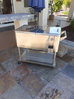 Stainless Steel Cooler Cart