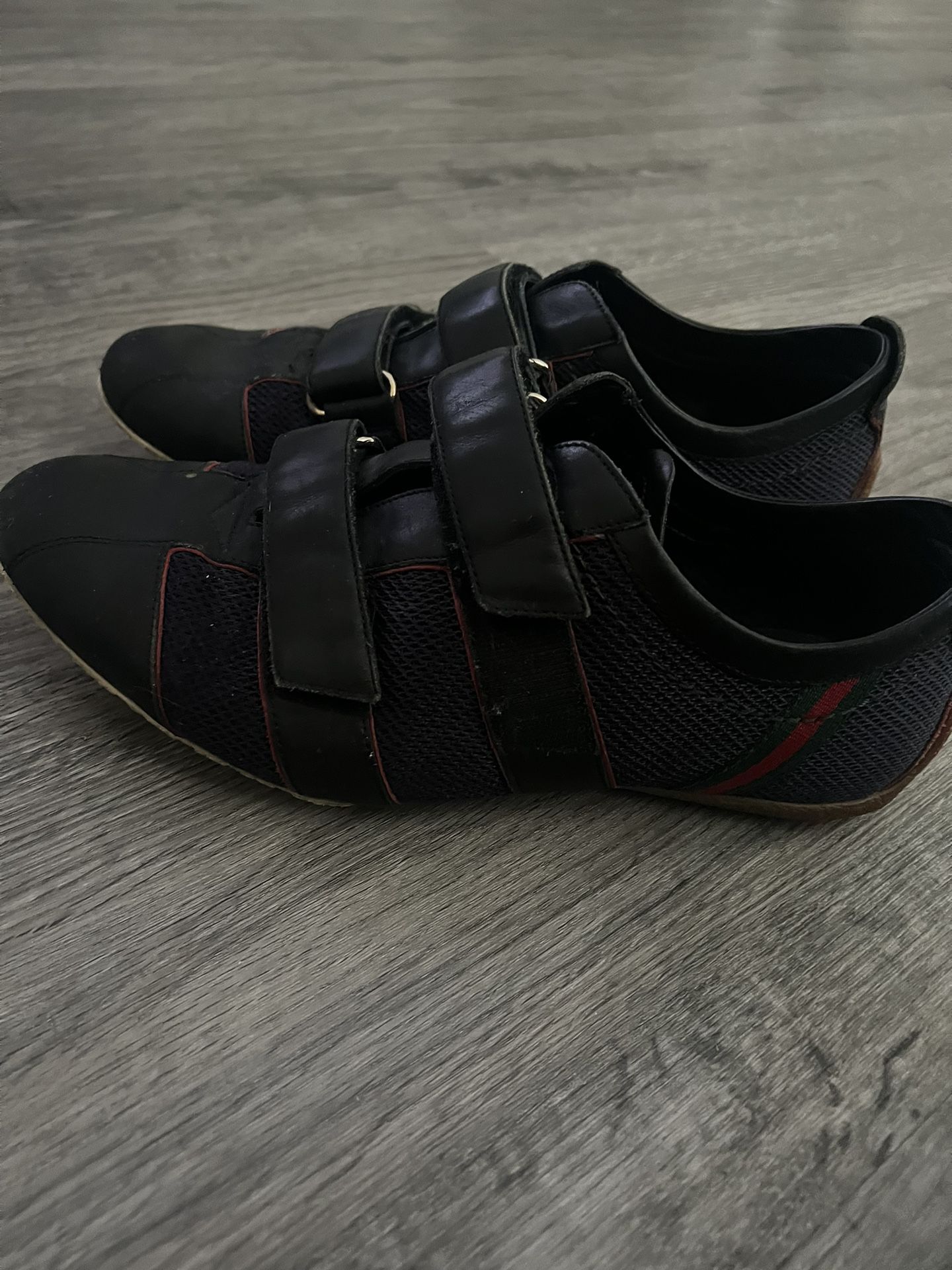 GUCCI black Velcro Sneakers 