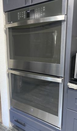 GE DOUBLE WALL OVEN LIKE NEW
