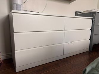 IKEA Storklita White 6-Drawer Dresser