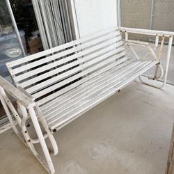 60” Garden Wooden Swing Chair+ Bonus Table