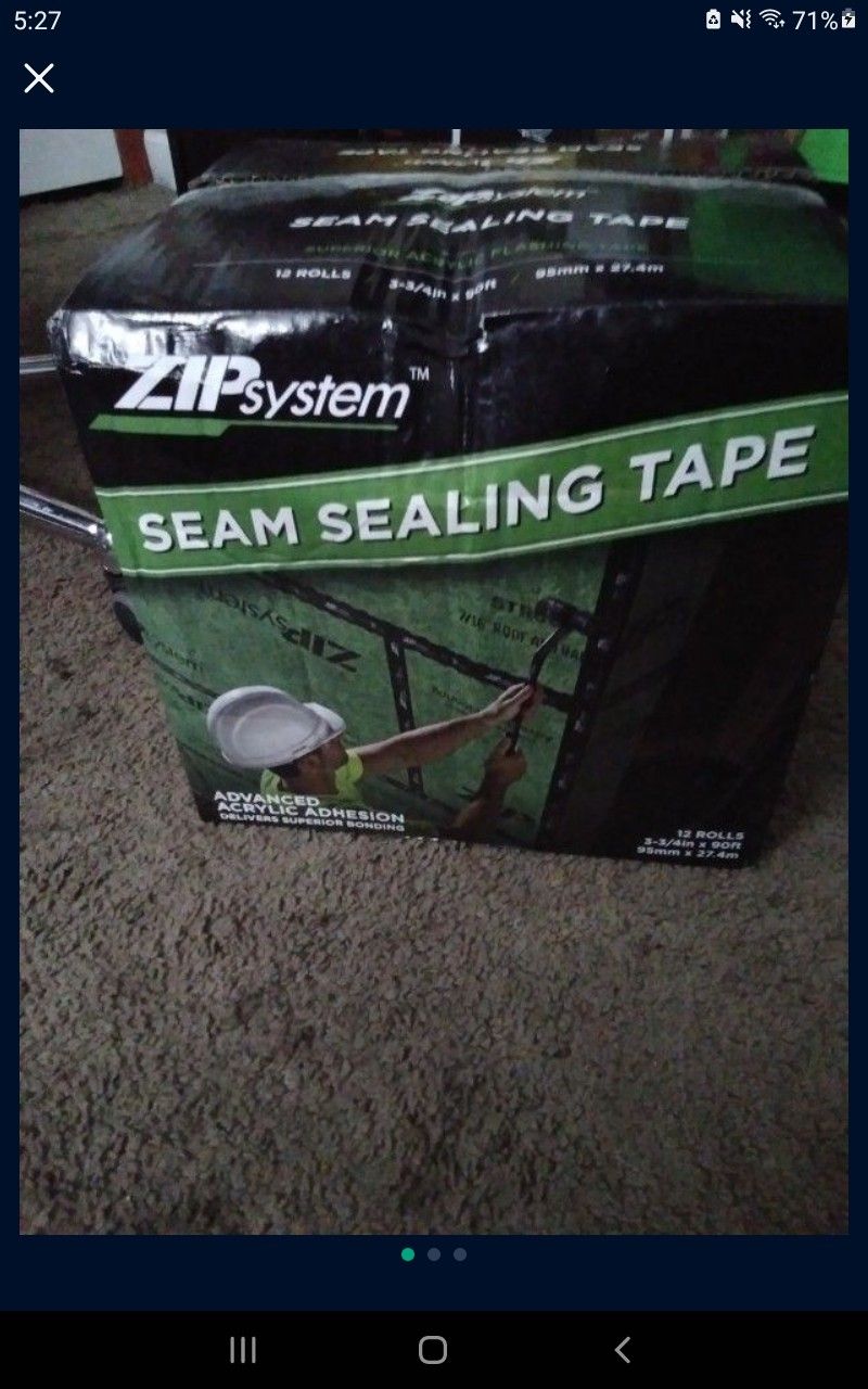 6 Rolls Seam Sealing Tape Zip Systems Brand New