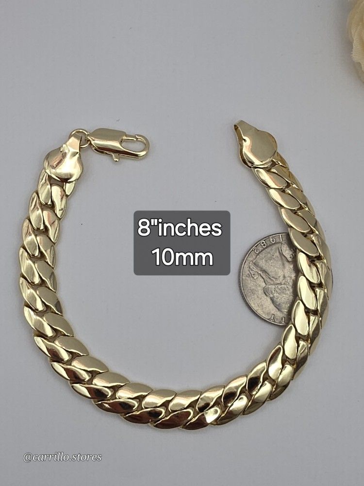 Bracelet Gold-plated 10mm Fashion Style Gold-plated 