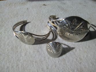 Sterling silver Man in The maze native American