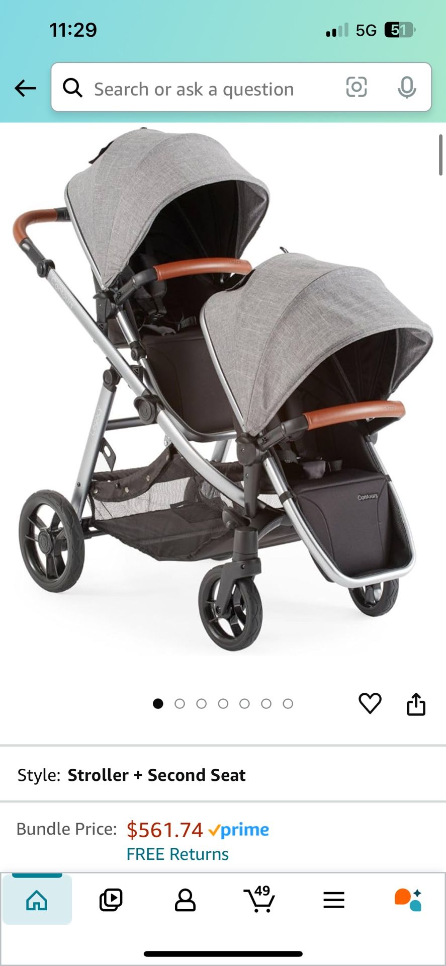 Contour Legacy Double Stroller