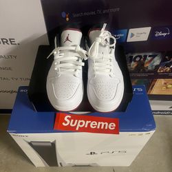Jordan 1 Low White Red