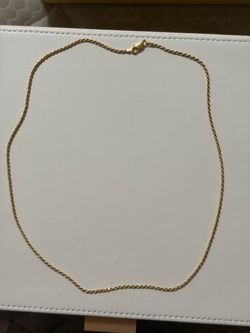 Solid sterling silver gold plated necklace