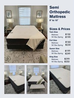 Semi Orthopedic Mattress available in all sizes with free shipping and payment upon Arival
