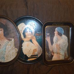 Vintage Coca Cola Tin Trays True Vintage Wall Decor Advertising 