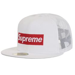 Supreme Meshback New Era Box Logo Fitted Hat