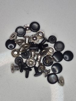 10 Sets Line 16 Black Segma Snaps Fasteners Leathercraft Leather Repair Hardware