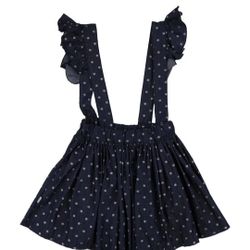 Designer Magil Girl's Skirt with Suspenders, size 8, New no Tag, Made in Italy