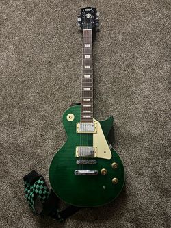 ESP LTD EC-256 in a green finish.