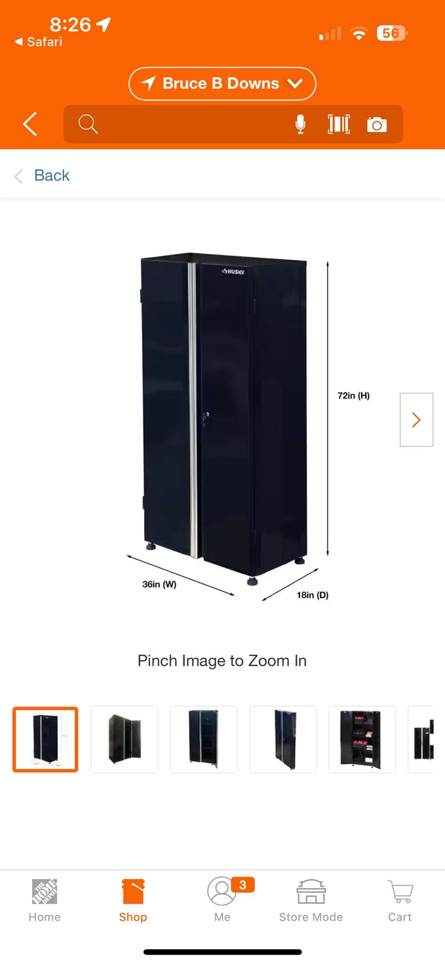 Husky Stand Up Cabinet. 