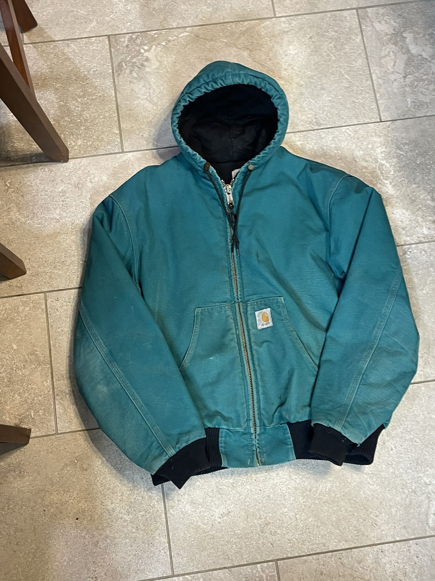 90’s Teal Carhartt Hoodie