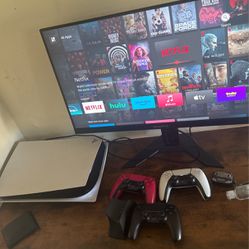 PS5,  MONITOR AND CONTROLLER 2T SSD
