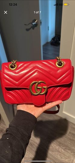 Red Gucci Marmont Bag
