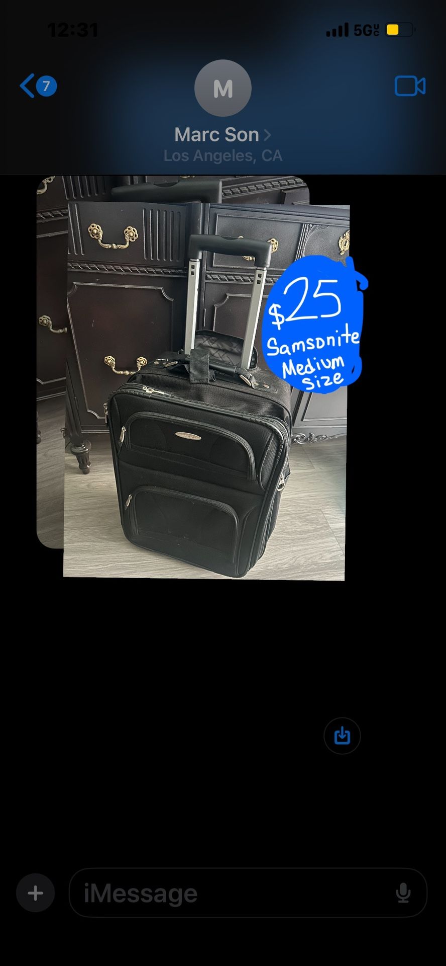 Samsonite Medium Size Luggage/Working Zippers - MALETA MARCA SAMSONITE 25$ downtown LA Little Tokyo
