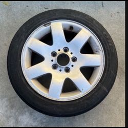 1 - 195/55r16 5x120 5x4.72 Stock Bmw Wheel Rim Good 80% Treads Tire!!!!!!!!!