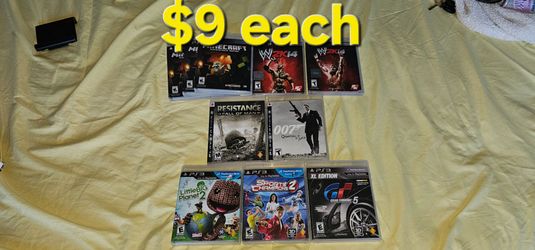 Sony PlayStation 3 ps3 games $9 each