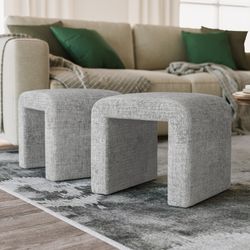 Sophia Grey Petite Bench (Set of 2)