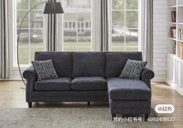 Brand new Chenille sectional on sale