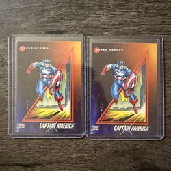 Captain America 1992 Impel Marvel Universe #37