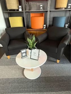 Set Of black Lounge Chairs- $300